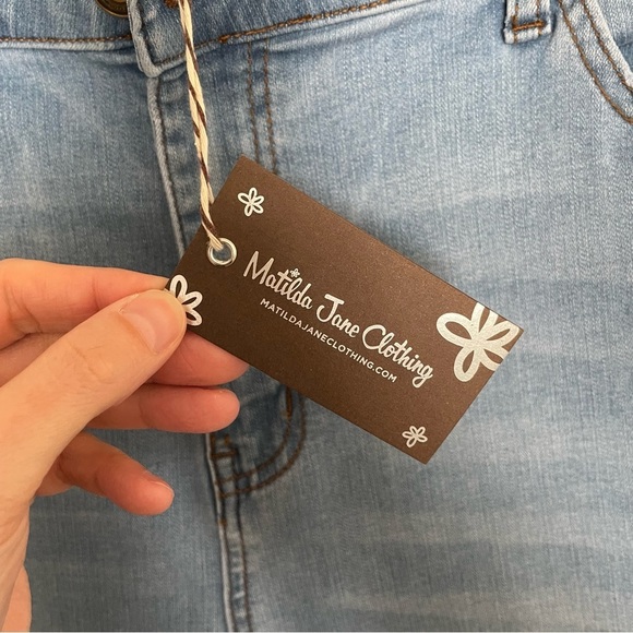 Matilda Jane Light Wash Straight Leg Jeans Size 16 - Picture 4 of 10